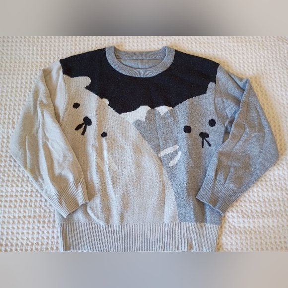 SHEIN Other - SHEIN Black and Gray Knit Sweater